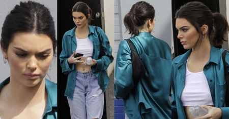 #TRENDY: Kendall Jenner w jedwabnej koszuli