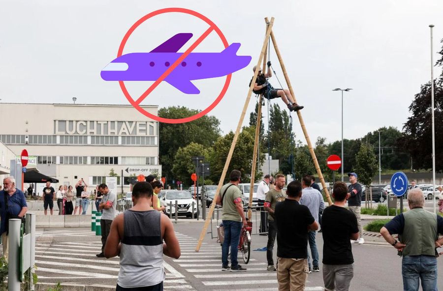 Activists blocked Antwerp airport. "A large park should be built instead".