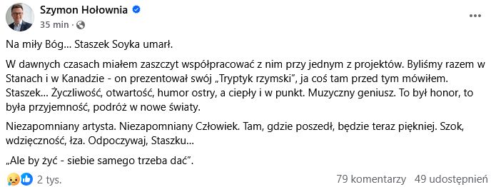 Wpis Szymona Hołowni