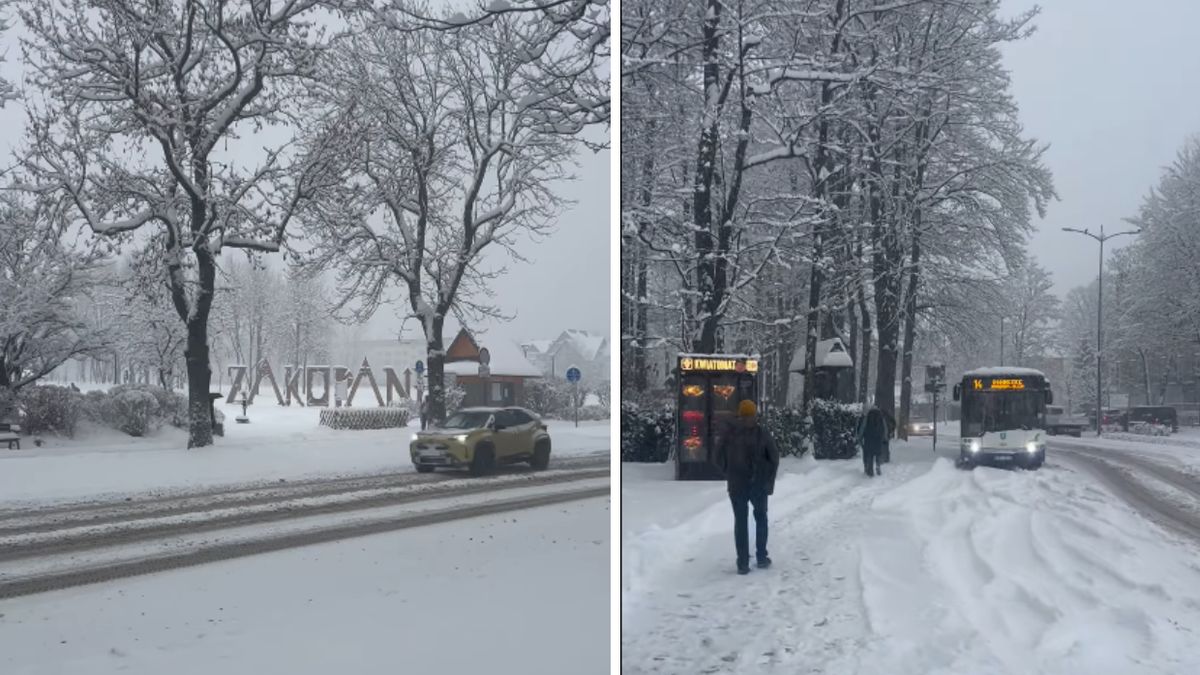 Zakopane pokryte śniegiem