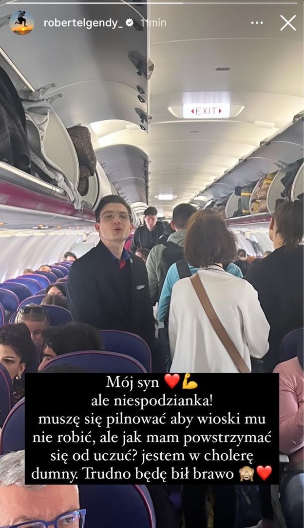 Robert El Gendy pochwalił się DOROSŁYM synem. Pokazał, gdzie pracuje jego pociecha (FOTO)