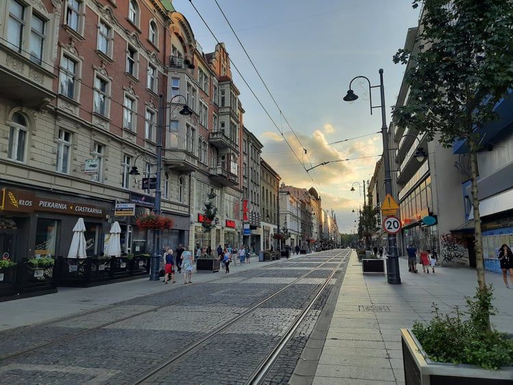 Słoneczna pogoda w Katowicach 