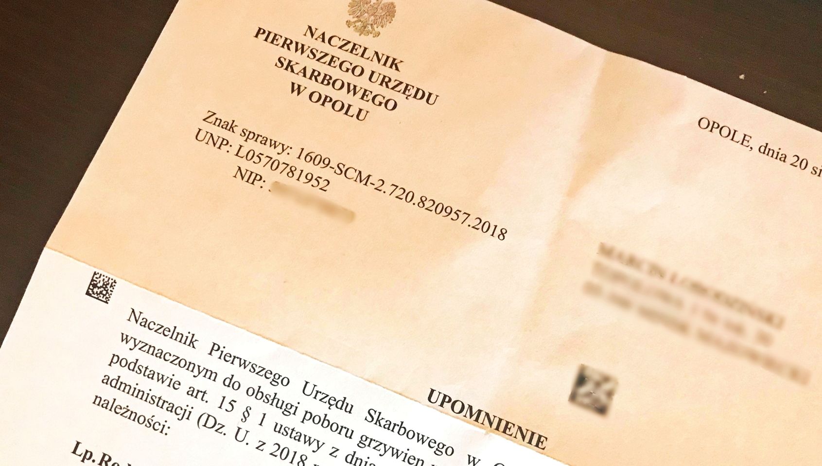 To nie oszustwo, lecz konieczność zapłaty