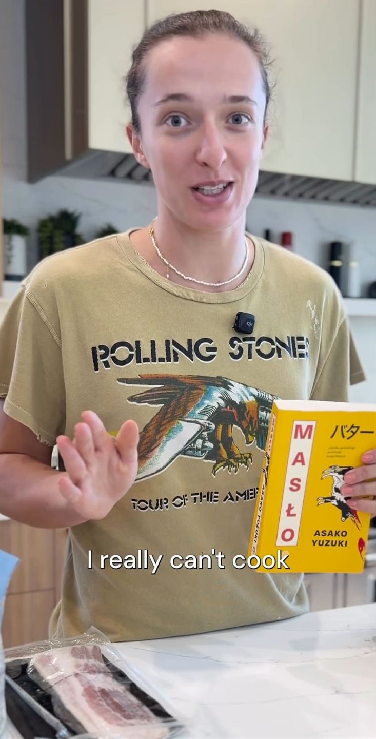 Iga Świątek w kuchni