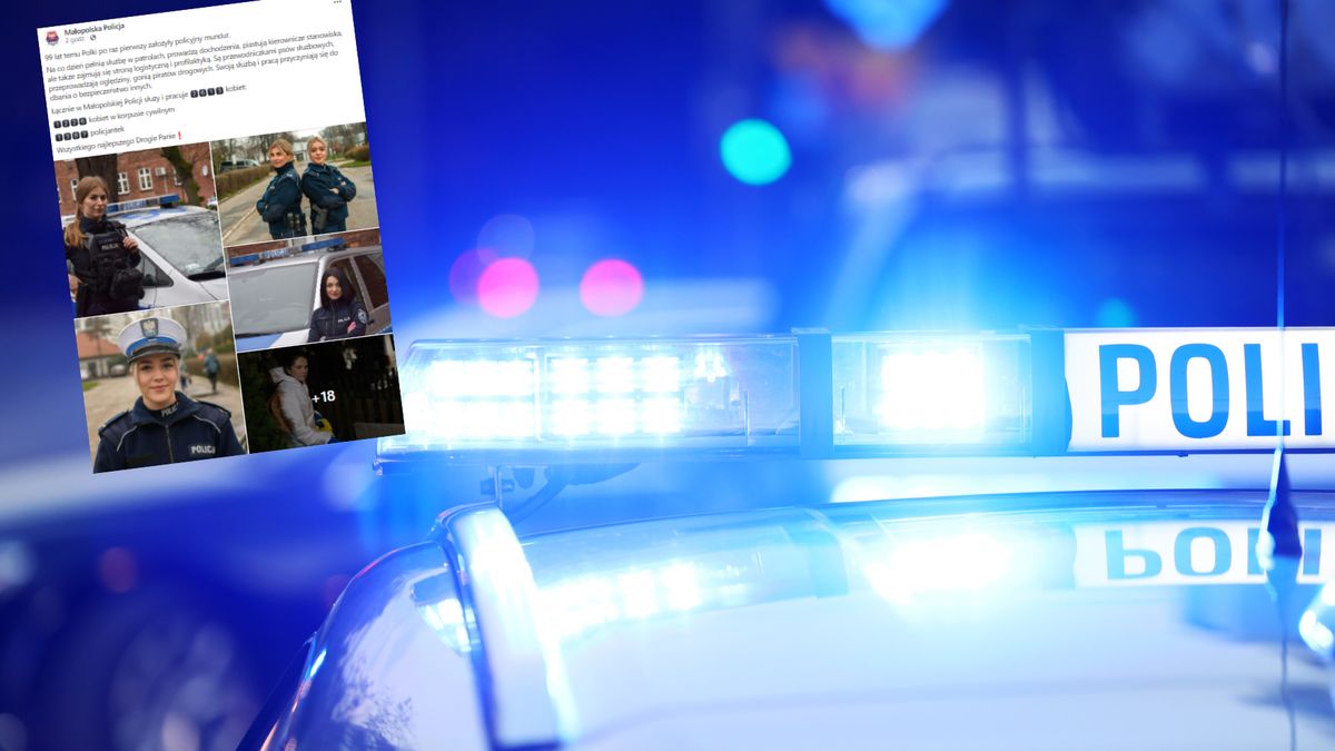 Małopolscy policjanci napisali to z okazji Dnia Kobiet