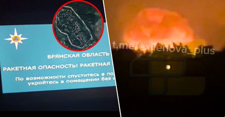 Potężna eksplozja i "ognisty blask". Atak na rosyjski arsenał