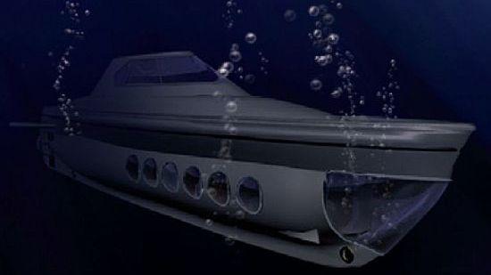 Pasażerska, podwodna łódź solarna 1