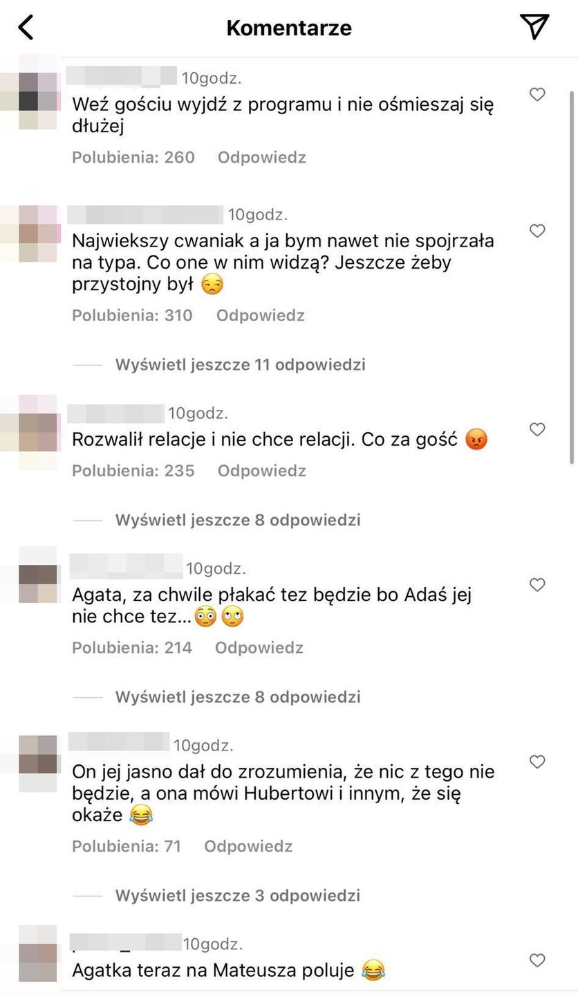 Drama w "Love Island". Internauci reagują na wybuch namiętności między Adamem i Agatą