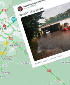 Potworna burza w Koszalinie. Miasto pod wodą