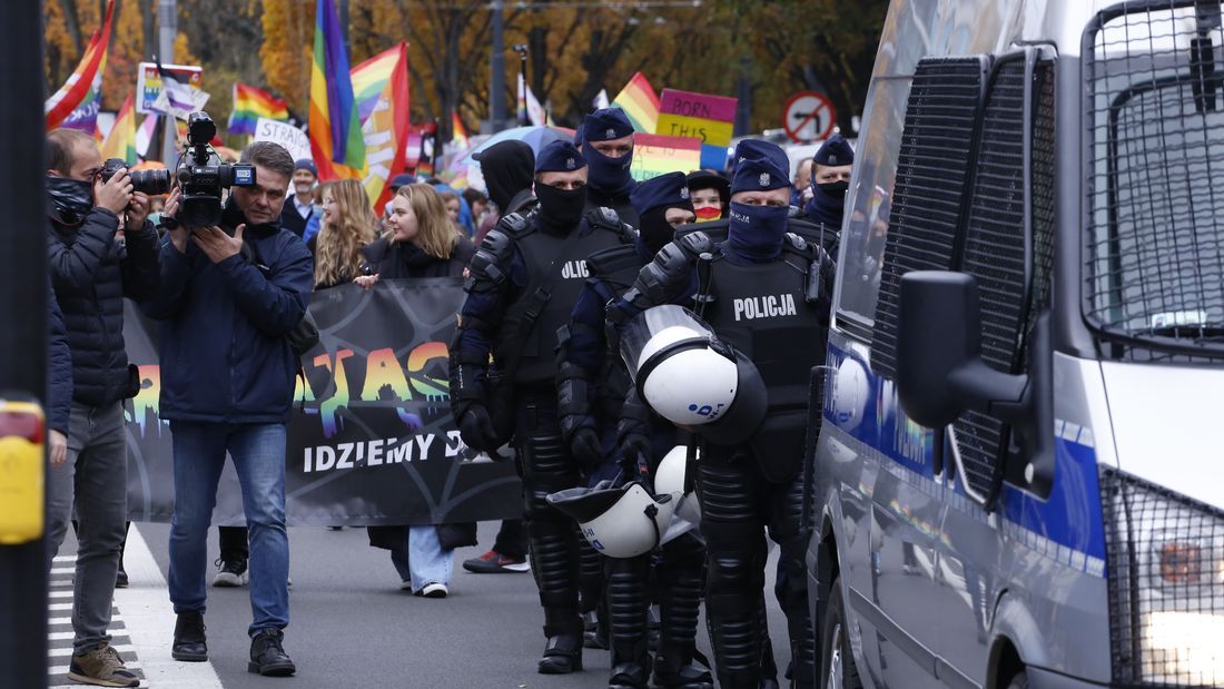 Policjanci zabezpieczali Marsz Równości w Lublinie