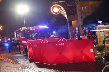 Pożar kawiarni na Krupówkach. Dwie osoby trafiły do szpitala