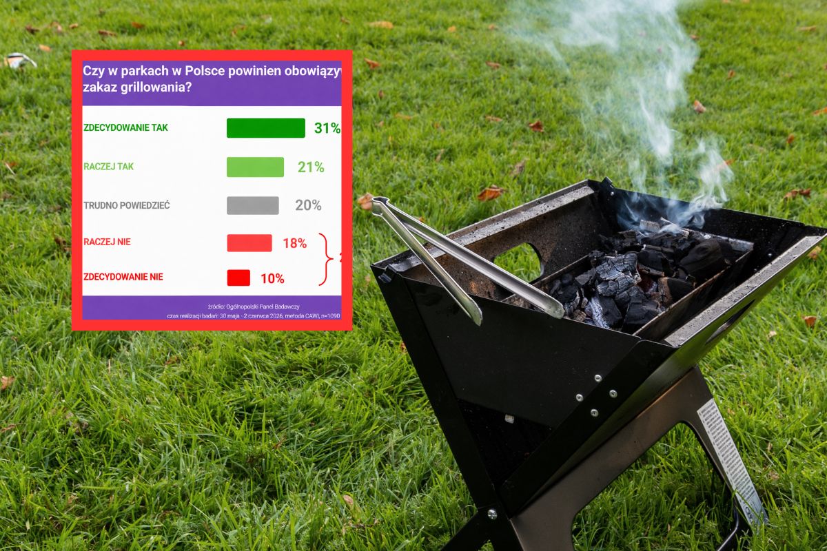 Grillowanie w parkach powinno być zakazane? Jasne stanowisko Polaków
