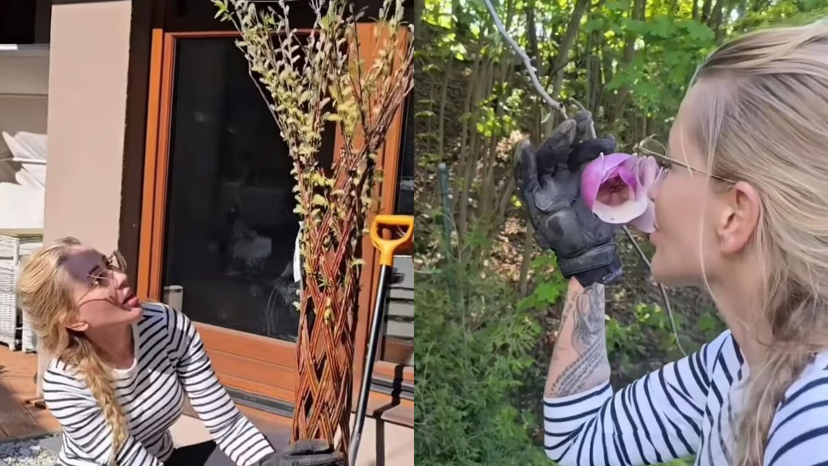 Sylwia Peretti pokazała, jak dba o ogródek