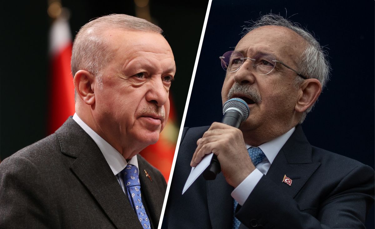 Rosja ingeruje w wybory w Turcji? Jest oskarżenie. Na zdjęciach Recep Tayyip Erdogan i Kemal Kilicdaroglu