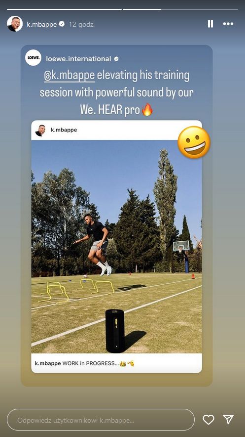 Mbappe trains before the new season