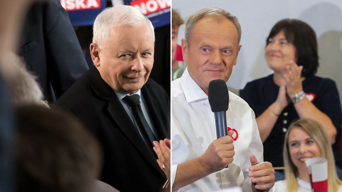 Jarosław Kaczyński i Donald Tusk mobilizowali wyborców