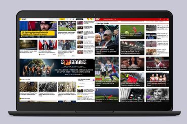 Strony główne Onetu i WP, fot. mockupbro