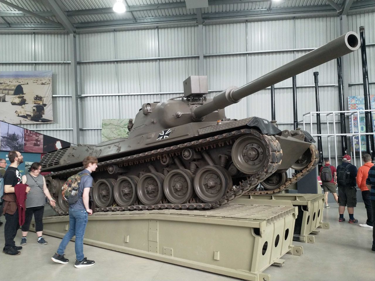 Czołg Leopard 1 będący na stanie The Tank Museum w Bovington.