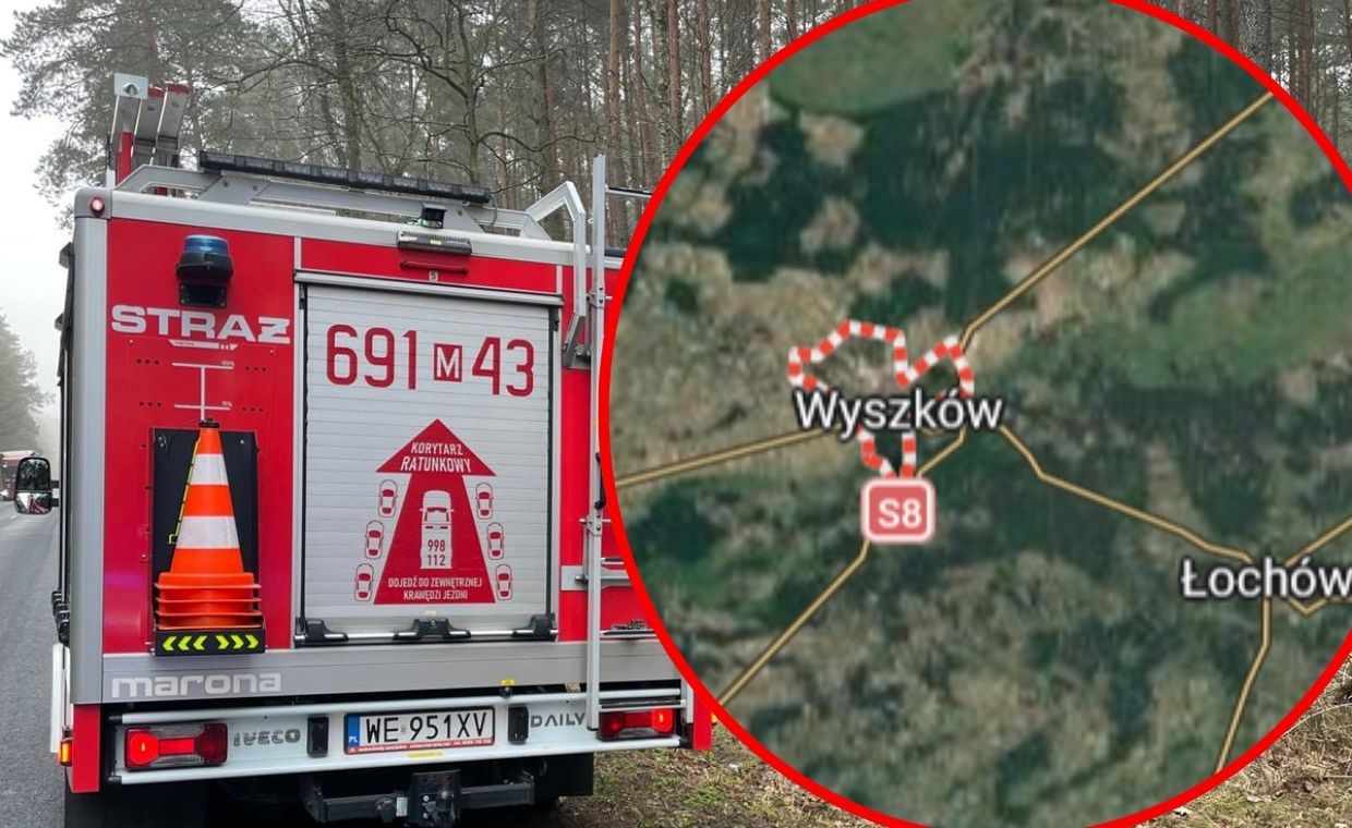 Pożar pod Wyszkowem. Ogień objął las i łąki, straż zwiększa siły