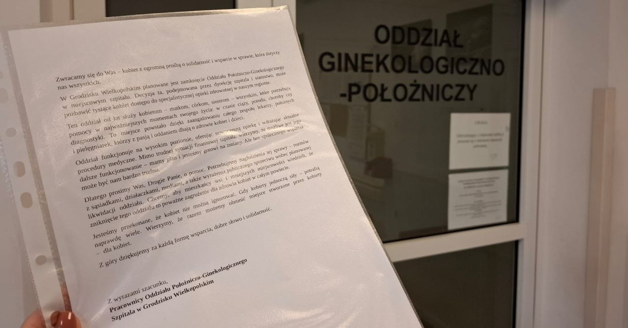Grodzisk Wielkopolski: Oddział położniczy i noworodkowy w szpitalu zostaną zlikwidowane. Co z ginekologią? Personel stworzył petycję w obronie oddziałów