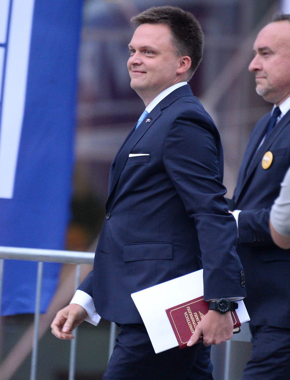 Szymon Hołownia w trakcie ostatniej kampanii prezydenckiej 