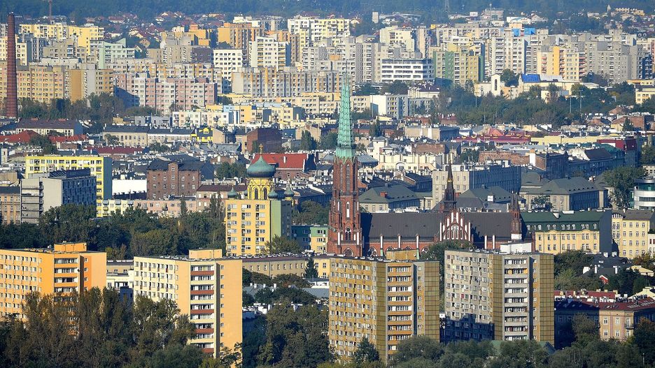 Praga-Północ z lotu ptaka