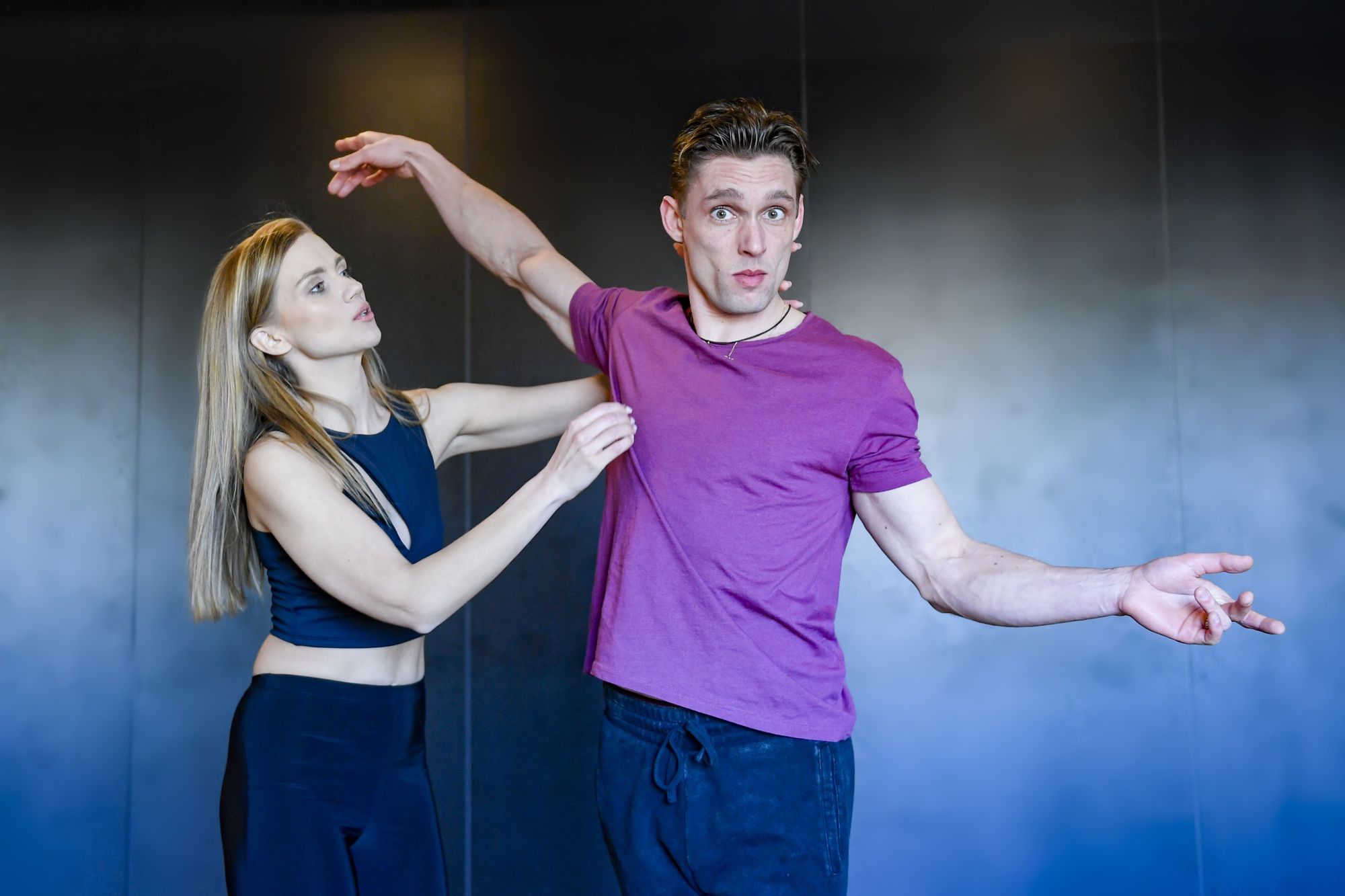 Agnieszka Kaczorowska i Filip Gurłacz trenują przed "TzG"