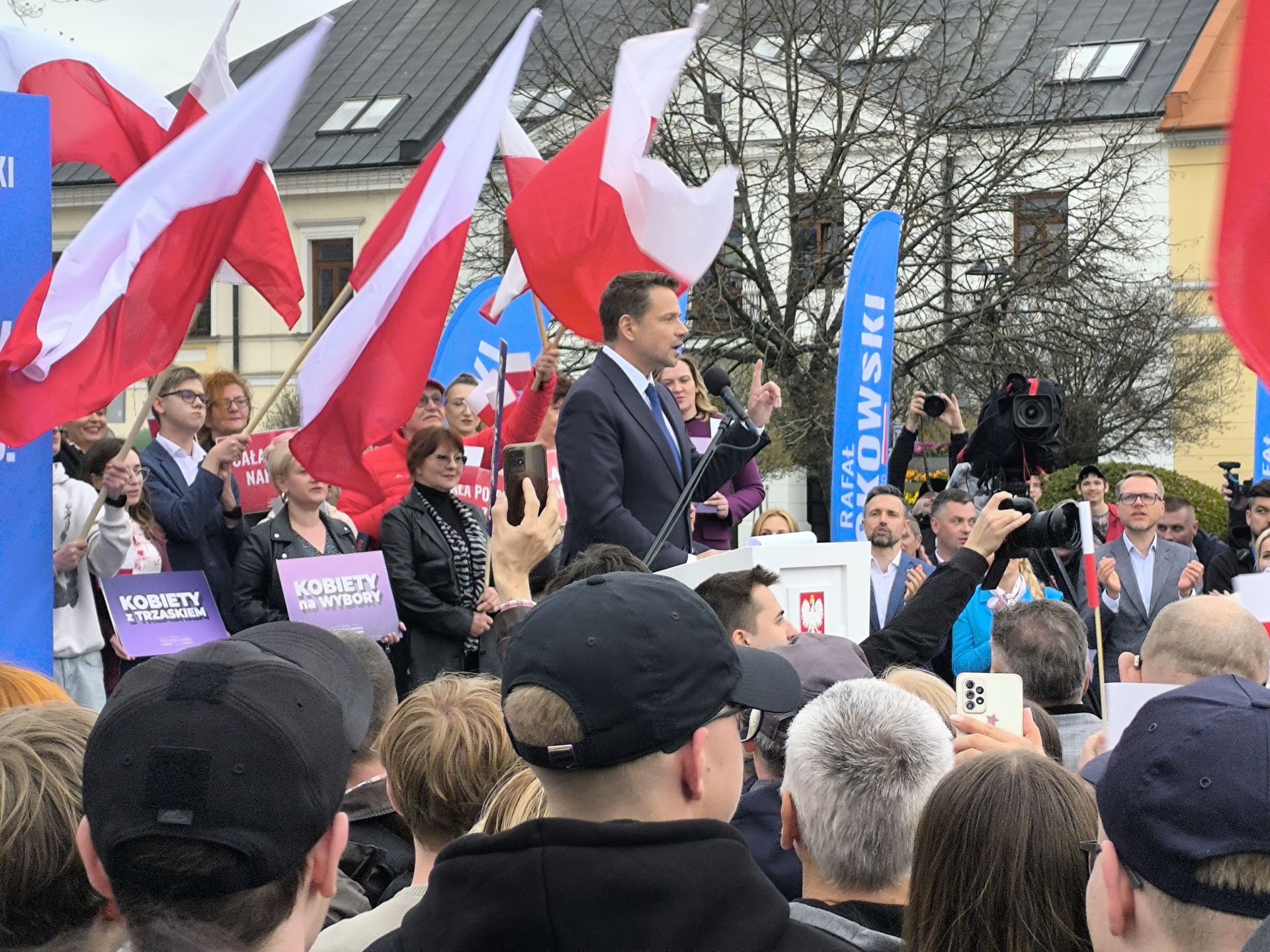 Wiec Rafała Trzaskowskiego w Białej Podlaskiej