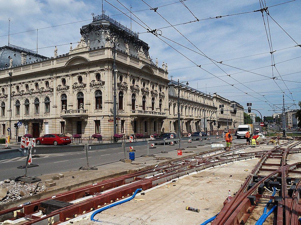 Na skrzyżowaniu Zachodniej i Ogrodowej prace idą pełną parą, mimo to szybko tramwaje tu nie wrócą