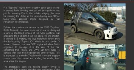 Fiat Topolino - jeszcze mniejsza pięćsetka?