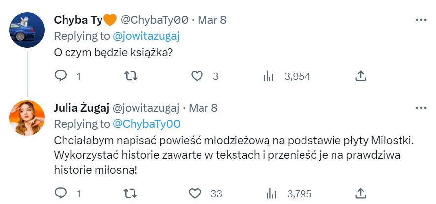 Julia Żugaj wyda książkę