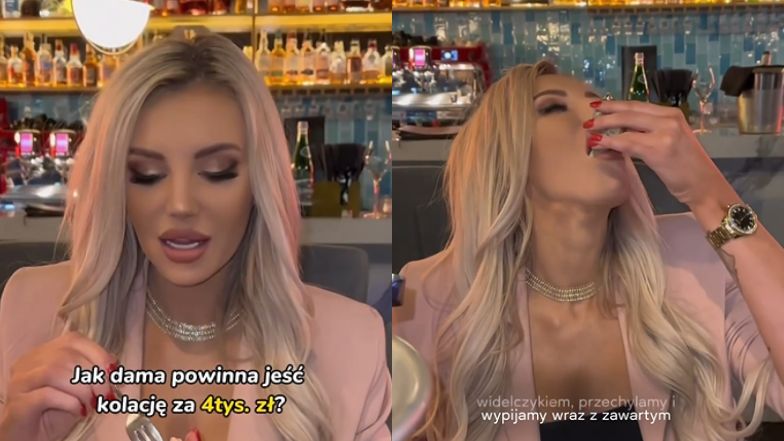 Magdalena Lubacz z "Projektu Lady" uczy, jak jeść kolację za 4 TYSIĄCE złotych. "Dama to sposób zachowania, a nie ile wydaje". Zareagowała (WIDEO)