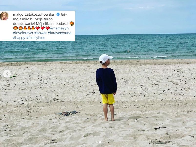 Małgorzata Kożuchowska chwali się synkiem