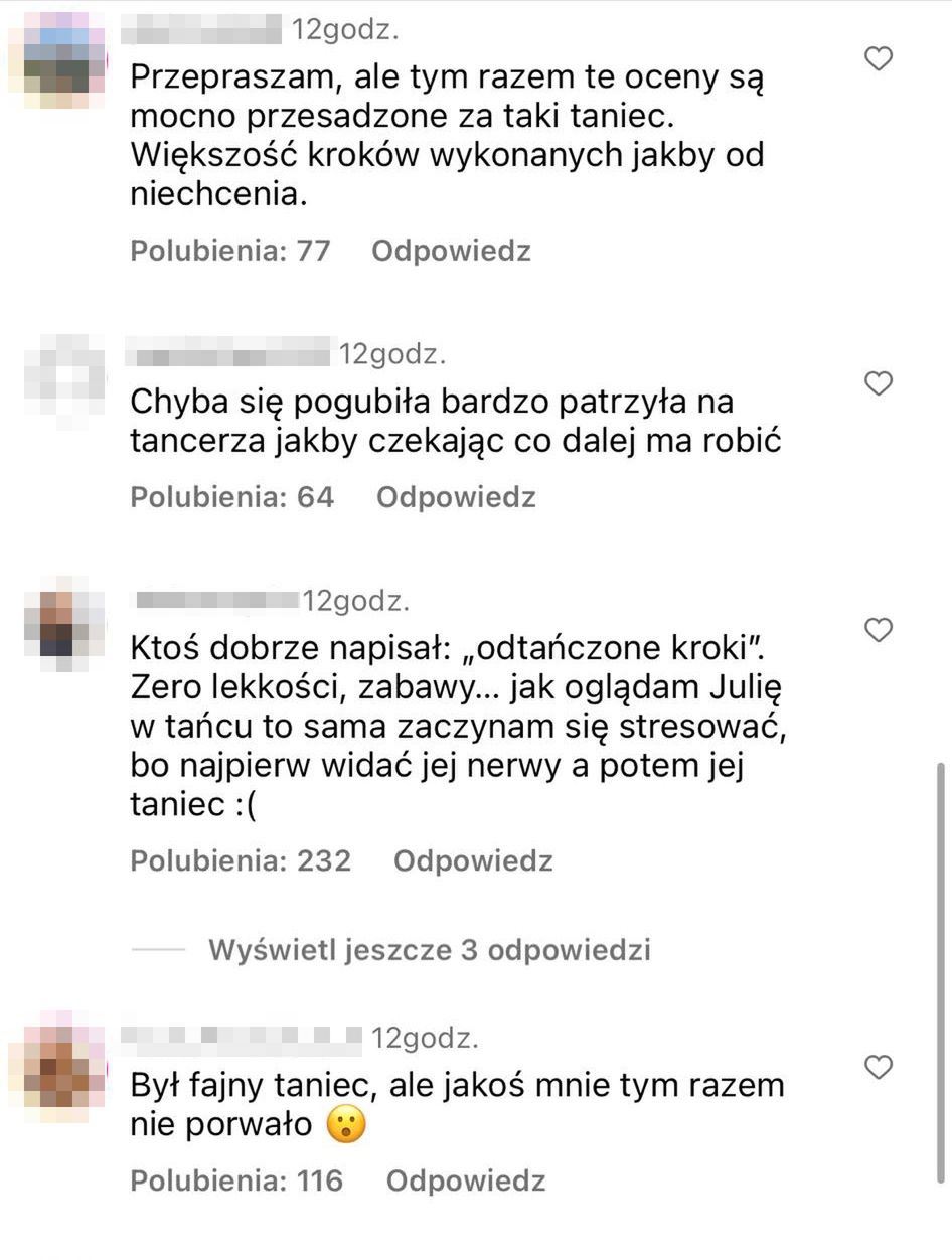 Fani surowo o tanecznych popisach Maffashion