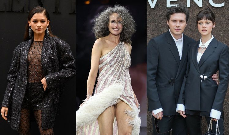 Gwiazdy na Paris Fashion Week