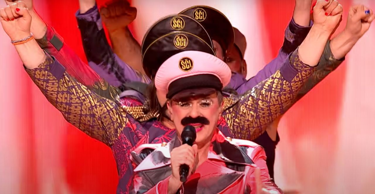 Chorwacka grupa Let 3 podczas półfinału Eurowizji 2023