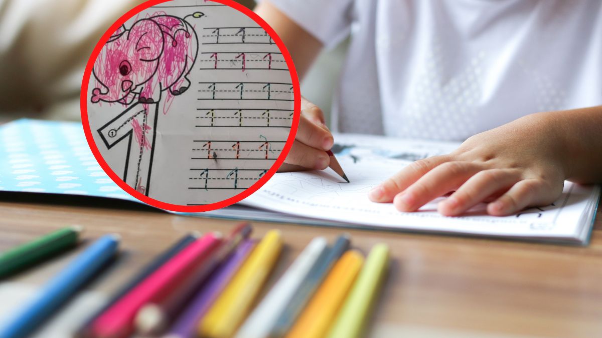 Mama 3,5-latki pokazała zadanie córki z przedszkola 