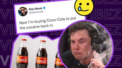 Elon Musk znów kręci twitterową karuzelą śmiechu. "Kupię Coca-Colę, żeby dodać do niej kokainę"