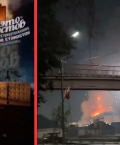 Udany atak ukraińskich dronów. Rosyjska stacja kolejowa spłonęła