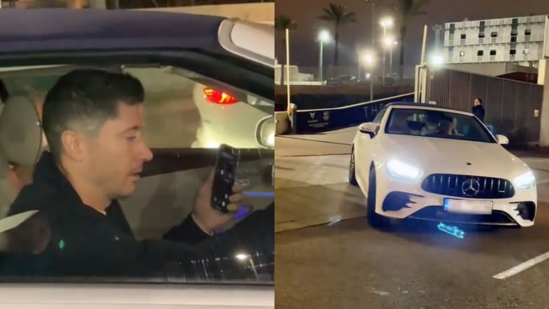 Robert Lewandowski jeździ po Barcelonie nowym mercedesem