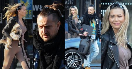 Sandra Kubicka i Baron zostawiają psy w mercedesie i randkują w restauracji (ZDJĘCIA)