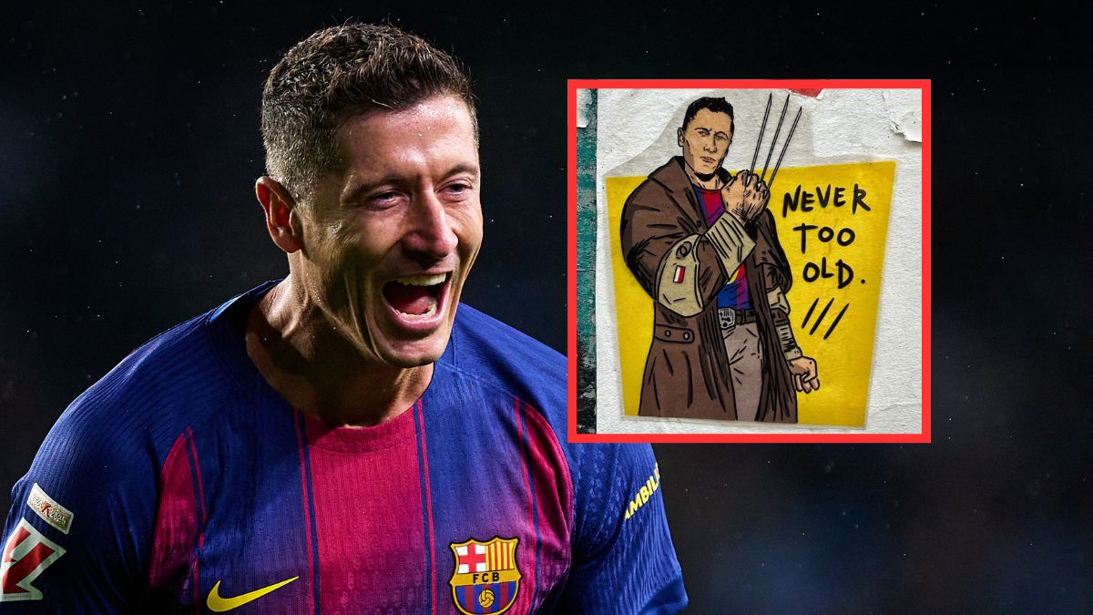 Lewandowski przedstawiony jako bohater Marvela.