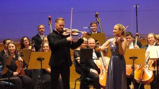 Zielona Góra: W Filharmonii para Lubuszan starła się artystycznie na skrzypce