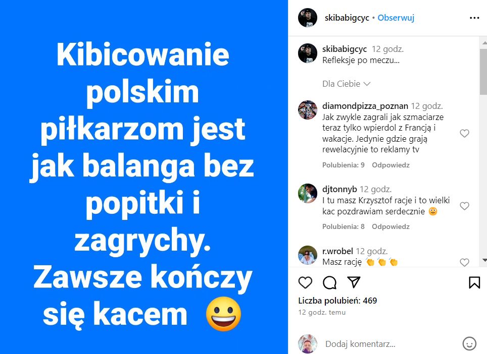 Euro 2024: Krzysztof Skiba żartuje z polskiej reprezentacji. Pojawiła się lawina komentarzy