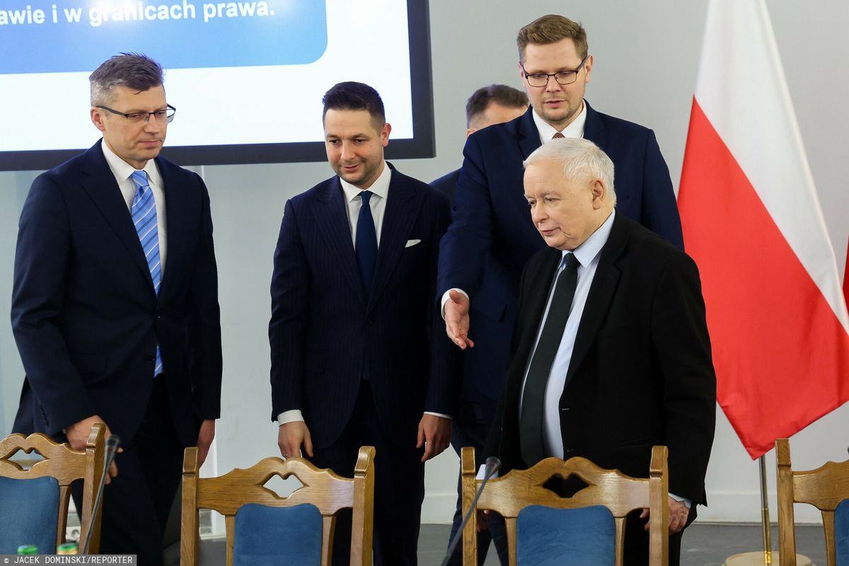 Jarosław Kaczyński z politykami Suwerennej Polski