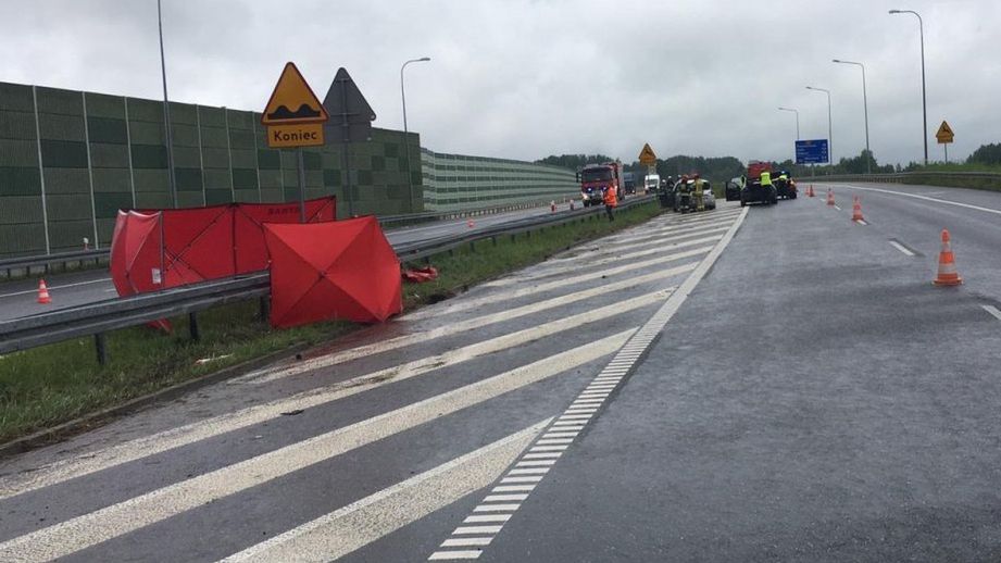 Wypadek na A1. Nie żyje kierowca