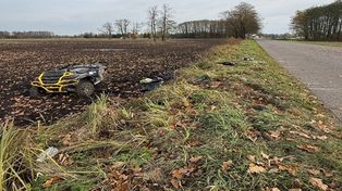 Ocięte: Zderzenie dwóch quadów. Jedna osoba trafiła do szpitala