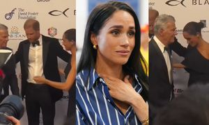 Meghan Markle została OLANA przez Davida Fostera? Muzyk JUŻ SIĘ TŁUMACZY z niezręcznej interakcji z Sussexami (WIDEO)