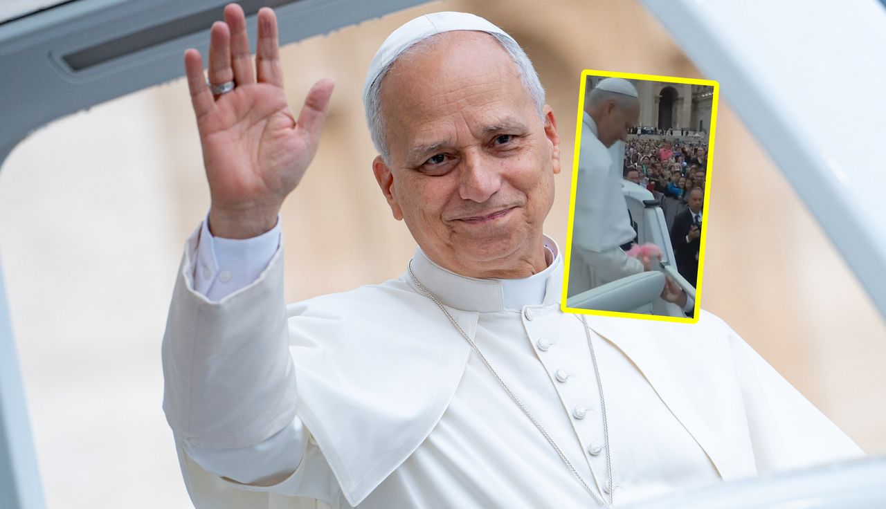 Leon XIV nagrany. Nagle chwycił labubu. "Papież generacji Z"