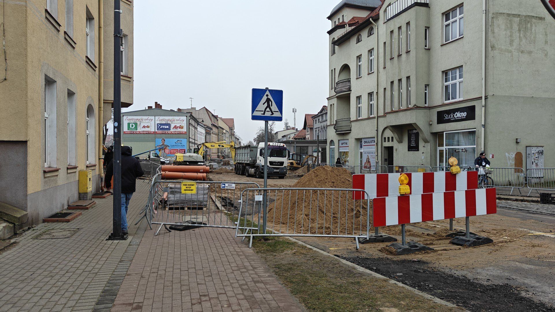 W centrum Szczecinka trwa budowa nowego ronda